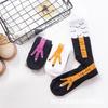 Calcetines de Moda de Tiktok con Garras Divertidas en los Pies, Calcetines Fitness Adelgazantes Hasta la Rodilla, Calcetines Largos de Moda para Pantorrillas