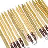 Venta al por mayor de fábrica pluma de inmersión de bambú hecha a mano pluma de inmersión de bambú para caligrafía del Tíbet pluma de inmersión de cabeza plana oblicua izquierda oblicua derecha