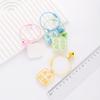 Chaveiro pingente de texto acessórios de resina DIY feitos à mão pingente de boneca joia decorativa chaveiro