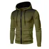 Sudaderas populares para hombre transfronterizas, cárdigan con capucha de forro polar de lunares para hombre de otoño e invierno, ropa exterior deportiva y casual para jóvenes, en stock