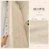 Cortinas Morris Florais Dupla Face Creme Estilo Francês, Blackout Personalizado Jacquard de Chenille, Sensação de Luxo para Quarto e Sala de Estar Luxuosa