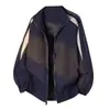 Jaqueta Versátil Tendência Masculina, Nova Moda Primavera e Outono Marca Jaqueta Solta, Roupa Casual com Gola Alta para Meninos e Adolescentes