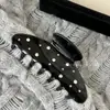 Pinza para el Cabello Coreana de Alta Gama con Exquisitos Adornos de Diamantes, Pinza de Tiburón Simple y Versátil para Peinados Recogidos, Nuevo Accesorio para el Cabello para Mujeres