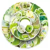 50 Piezas de Pegatinas Decorativas de Fruta Estilo Ins de Manzana Verde Creativas y Personalizadas para Maletas, Bocinas, Escritorios, Audífonos, Pegatinas de Bricolaje