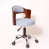 Silla de Computadora Compacta de Madera Maciza, Silla de Escritorio Sencilla, Silla Ajustable para Estudiantes, Silla Pequeña para Estudio en Casa con Respaldo, Silla de Oficina Giratoria