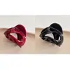Presilha Garra de Abóbora Ancora Minimalista Estilo Francês, Grampo Elegante para Prender Rabo de Cavalo Alto, Presilha Tubarão de Tamanho Médio para Coques na Parte de Trás da Cabeça
