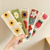 Lindas pegatinas de flequillo de dibujos animados para otoño e invierno, diademas de punto florales versátiles de estilo coreano con cierres de velcro, que exudan un ambiente sofisticado y elegante