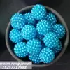 Acessórios de joias atacado de fábrica combinação artesanal multicolorido contas de Mirtilo diy pérolas de imitação destaque acrílico bola de Mirtilo