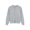 Estilo Old Money silueta corta ajustada elegante tejido de punto suéter cárdigan otoño e invierno chaqueta manga larga cleanfit moda masculina