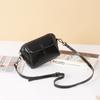 High-end couro genuíno bolsa feminina moda retro shell bag nova primavera e verão óleo cera cowhide ombro crossbody bag feminino 6010