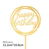 Decoración de Pastel de Celebridad de Internet Feliz Cumpleaños Repostería Pastel Acrílico Card de Diosa Masculina Plug-in Accesorios de Celebridad de Internet