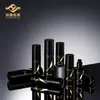 Set de botella dispensadora de loción y tarro para crema de vidrio con lámina de oro negro mate, botellas dispensadoras de productos para el cuidado de la piel, materiales de embalaje cosmético de lujo ligero al por mayor