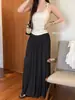 6663 # Camiseta básica popular de una pieza para mujer, cómoda y favorecedora, con un bonito diseño en la espalda, adecuada para usar en capas, top de color liso