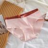Ropa interior de algodón para mujer, ropa interior original de mujer con estampado de conejo azul leche, pantalones cortos transpirables de cintura media de algodón para niña, venta al por mayor