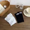 Calcetines de niña de seis colores con rayas verticales hasta la pantorrilla, calcetines largos transpirables de color liso sin costuras para bebé