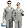 Conjunto de Ropa de Trabajo de Algodón Puro para Minería Subterránea de Carbón para Electricistas, Resistente al Calor y a la Abrasión para Reparación de Máquinas de Soldar, Venta al por Mayor de Ropa de Trabajo de Protección Laboral 100% Algodón