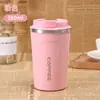 Taza de café de acero inoxidable 304 de doble capa con aislamiento al vacío, taza de coche portátil para exteriores, venta al por mayor