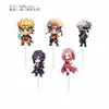 Decoraciones para Pasteles de Repostería Anime Naruto Mesa de Postres Adornos para Pasteles de Cumpleaños Toppers Push Pop Adornos para Postres