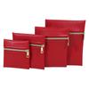 Couro Jóias Bolsa Zipper Bolsa Jóias Bolsa Jóias Bolsa Brincos Brincos Colar Anel Armazenamento Bolsa Jóias Poeira Bolsa