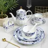 Venta al por mayor Vajilla de Cerámica Hogar Tazón de Arroz Dorado Plato Frío Plato Plano Plato de Ensalada Plato de Hueso de Porcelana Set de Platos