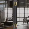 Manija de Puerta de Acero Inoxidable Estilo Europeo, Manija de Puerta de Vidrio Nuevo Estilo Chino, Manija Grande de Madera Maciza Estilo Moderno Minimalista para Habitación Privada de Hotel
