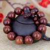 Pulsera de sándalo rojo de hoja pequeña 2.0 rosario 108 pulsera suministro de puesto regalo sándalo rojo suministro de fábrica