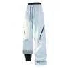Pantalones de paracaidista anchos repelentes al agua para mujer, Pantalones cargo casuales de otoño/invierno para hombre, Pantalones deportivos de montaña desmontables