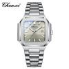 Reloj de Pareja de Negocios Cuadrado Chenxi/Chenxi Venta Caliente Transfronteriza Luminoso de Alta Apariencia Impermeable de Cuarzo para Hombre y Mujer