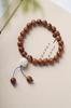 Semilla de Bodhi Natural Cocida Placa Tejida DIY Cadena de Cuentas de Oración de Mano Accesorios Largos para Hombres y Mujeres Regalos