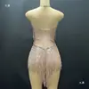 Nuevo Vestido de Danza Latina Brillante con Flecos 2025 en Color Nude, Ajustado, Elegante, Sexy, Mono Ultra Corto