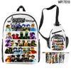 Produto de Jogo Transfronteiriço 3D Novo Conjunto de Três Peças Mochila, Bolsa de Ombro, Estojo Forsaken Gubby