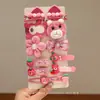Gran Venta Otoño e Invierno Pasador para el Cabello Niños Dibujos Animados Kuromi Pasador para el Cabello Niña Pequeña Lazo Flequillo Pinza BB Accesorios para la Cabeza de Bebé