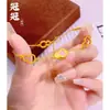 Pulsera de Calabaza Nafu Esmaltada Oro Arena Vietnamita Nueva Chinoiserie Lujo Accesible Corte de Alta Gama Doble Adorno de Mano Fu y Lu
