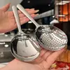 Colher de Aço Inoxidável, Colher Redonda Grande com Cabo Curto da Moda, Colher de Servir para Cozinha, Colher de Sopa Doméstica, Colher Escorredora, Colher de Arroz, Colher Escorredora Grande para Sopa