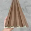 Painéis de Parede Grelhados de Fibra de Madeira de Bambu, Painéis de Teto Côncavo-Convexo, Painéis de Parede WPC, Painéis Grelhados, Parede de Fundo, Teto