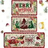 Tapetes de Cozinha de Natal Americanos, Conjunto Americano de Duas Peças de Tapetes Longos para Pés, Tapetes de Entrada, Tapetes Longos para Chão, Tapetes Absorventes para Pés