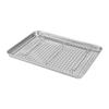 Grelha Quadrada Personalizada Zibo Churrasco Aço Inoxidável 304 Bandeja Rack de Arame para Forno Fritura Multiuso Barbecue Dreno Filtro de Óleo