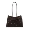 Elegante bolso de hombro de lunares, versátil, nuevo, estilo vintage chic, moderno, de alta gama, estilo coreano, para el día a día