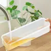 Recipientes Retangulares Longos para Armazenamento de Alimentos, Caixas Organizadoras Reutilizáveis de Plástico para Geladeira, Acessórios de Cozinha