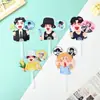 Abanico Transparente Personalizado con Alto Valor Estético, Estilo Nuevo, Hecho a Mano, Lindo, para Apoyo en Conciertos de Celebridades, Abanico Transparente de PVC