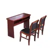 Mesa de Reunión Doble Sala de Reuniones Mesa de Capacitación Combinación de Mesa y Sillas de Reunión Mesa Larga de 1.2 m Escritorio de Madera