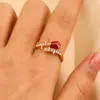 Anillo de Cuervo Espina Oscura Transfronterizo Europeo y Americano Personalidad Nicho Femenino Anillo Cruzado de Amor Anillo Abierto Accesorios