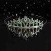 Coroa de princesa infantil, acessórios para cabelo, coroa pequena de diamante colorido, acessórios para festa de aniversário, meninas, acessórios para performance de dança, atacado