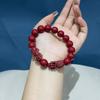 Pulseira dupla de cinábrio roxo areia dourada pulseira ano da vida esta vida homens e mulheres fornecimento ao vivo joias por atacado