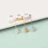 Colgante de Plata de Ley S925 con Zirconia Diamante Forma de Calabaza con Cadena Colgante Pulsera de Cuentas Hecha a Mano DIY Accesorios de Cuerda Trenzada Venta al por Mayor