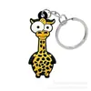 Animal Perro Gato Llavero de PVC Anillo de Llavero Cadena de Llaves Colgante Anillo de Llavero Llave de Coche