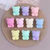Peluche Caricatura Oso Tridimensional Agujero Recto Pulsera de Cuentas Collar Colgante para Cabello Colgante Joyería DIY Accesorios Venta al por Mayor