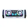 V18 Mecha Cañón Pequeño Altavoz Bluetooth Transparente Colorido Tws Portátil Altavoz Pequeño Alta Potencia Subwoofer para Exteriores
