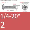 Tornillos de Cabeza Pan Cruzada de Acero Inoxidable Estándar Británico y Americano con Agujero Pasante Hueco y Agujeros para Tornillo Roscados Unc/Unf