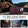 Comercio electrónico transfronterizo: Funda anticaída para Apple 18 Pro Max con soporte magnético para coche de 360 grados, compatible con IP17 Pro Max, con diseño de ventana deslizante